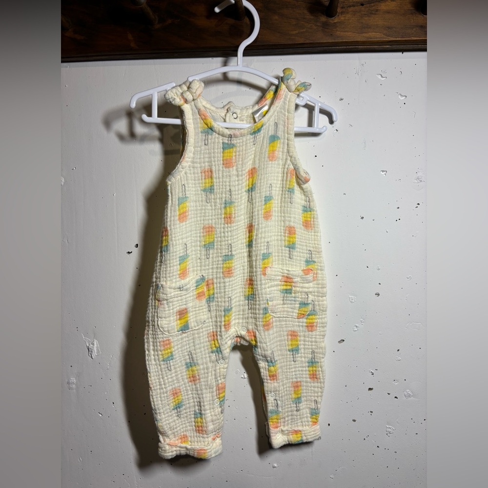 The Littlest Baby Romper with Ice Cream Design